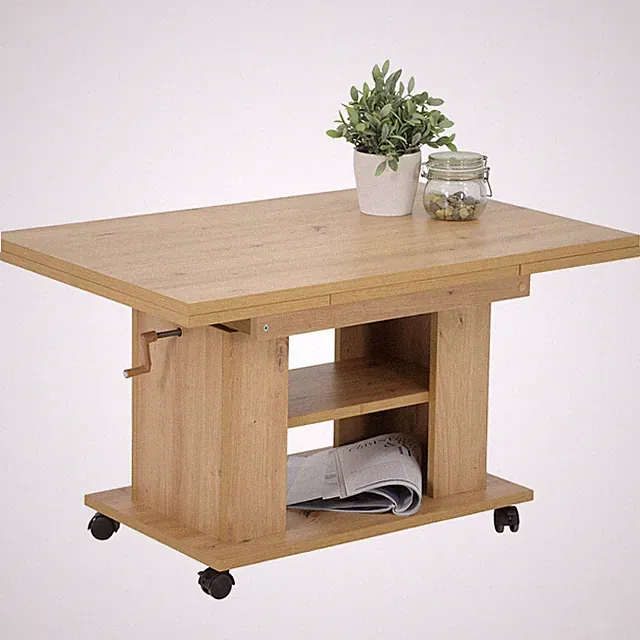 Couchtisch - Artisan Eiche - ausziehbar - höhenverstellbar Sofatisch