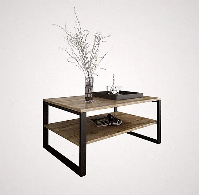 Couchtisch BASIC WOTAN Wohnzimmertisch Sofatisch mit Ablagefach Modern