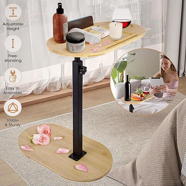 Couchtisch Beistelltisch Badewannenablage Stylischer Sofatisch Wohnzimmertisch