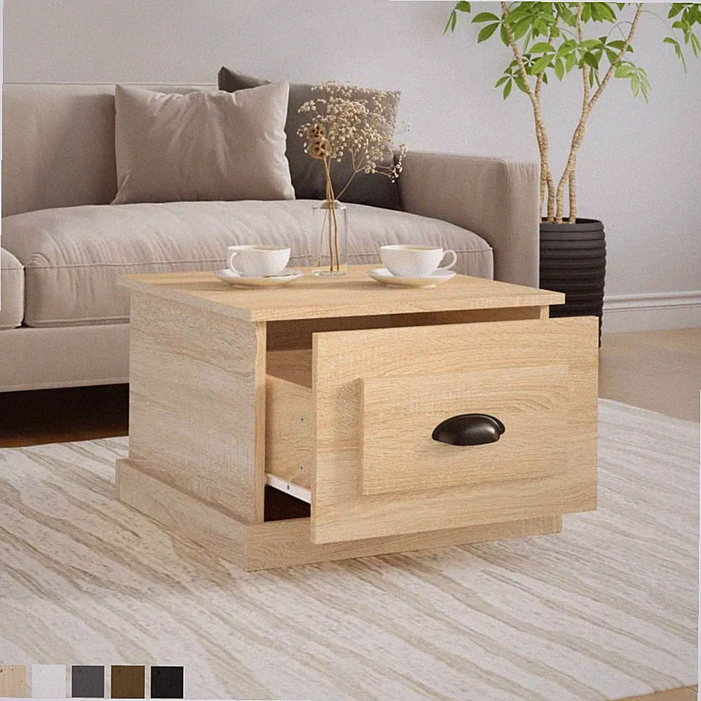 Couchtisch Beistelltisch mit 1 Schublade Sofatisch Kaffeetisch Wohnzimmertisch