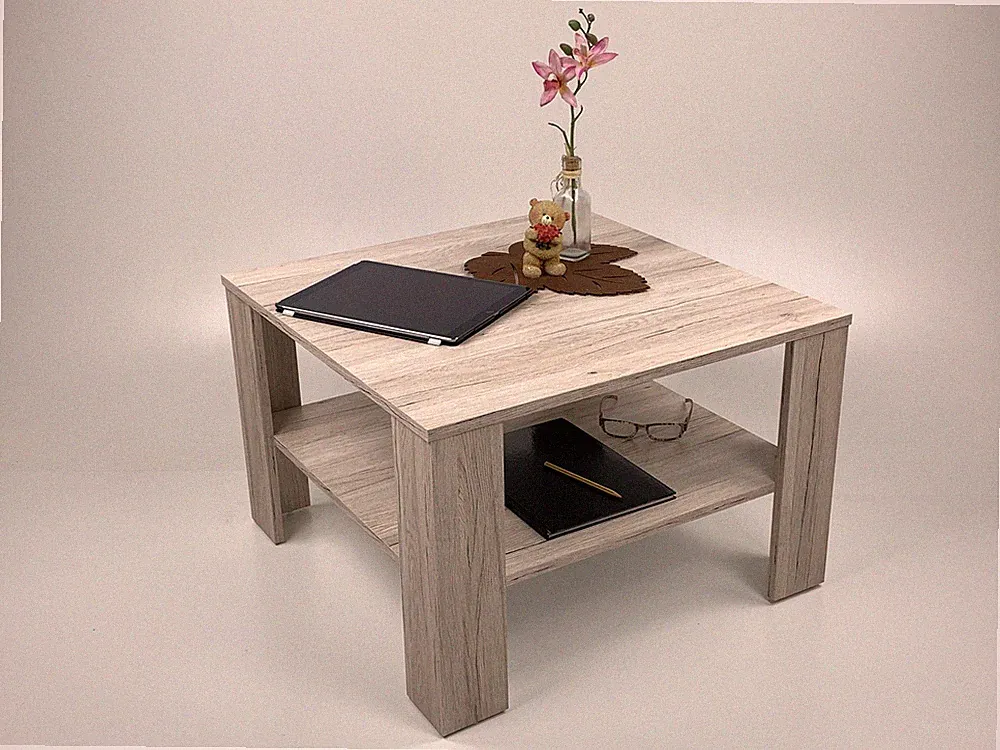 Couchtisch Beistelltisch Sofatisch Wohnzimmertisch Jan 67 x 67 cm Sandeiche NEU