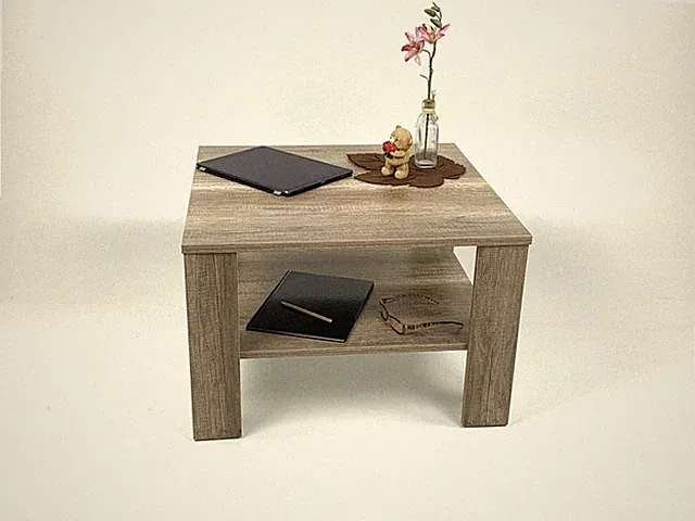 Couchtisch Beistelltisch Sofatisch Wohnzimmertisch Jan 67 x 67 cm Wildeiche NEU