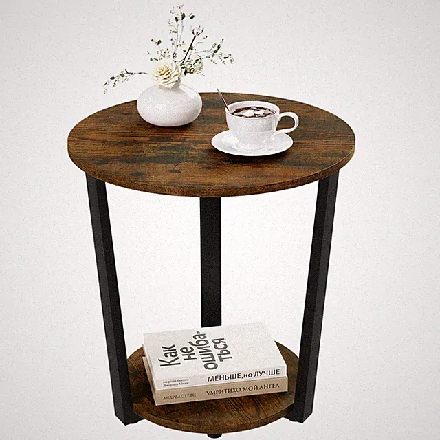 Couchtisch Beistelltisch Wohnzimmertisch Sofatisch Nachttisch rund BTS13vbn