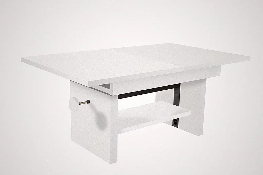 Couchtisch Bruni Weiß 150x48x65 cm Wohnzimmertisch