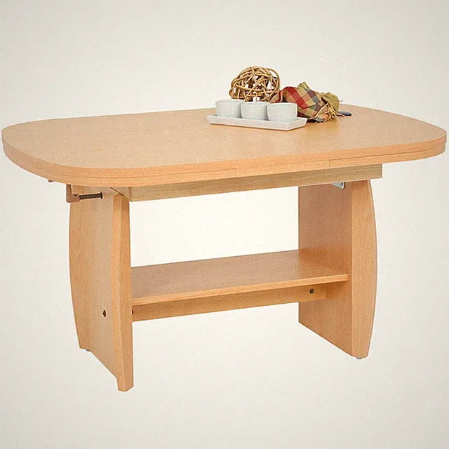 Couchtisch - Buche - ausziehbar Sofatisch Wohnzimmertisch Beistelltisch