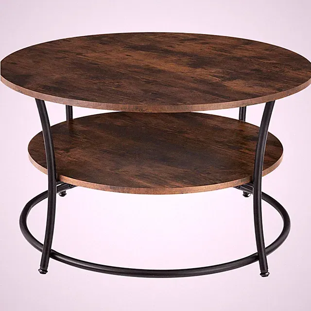 Couchtisch Cromford 80x46cm Industrial Holz dunkel, rustikal B-Ware
