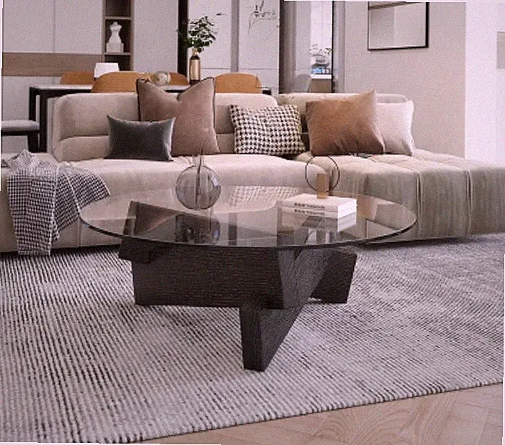 Couchtisch Design Möbel Luxus Neu schwarz Modern Wohnzimmer Holz Glas