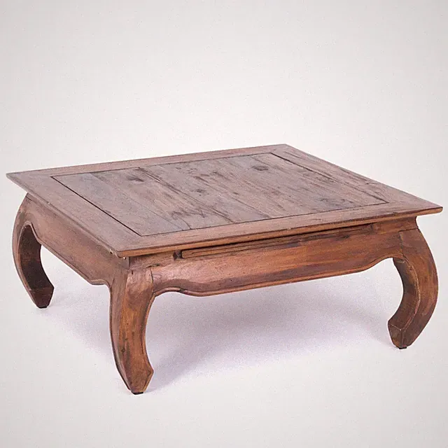 COUCHTISCH "EAST 80" | Recyclingholz massiv, 80x80x35cm (BxTxH) | Opiumtisch