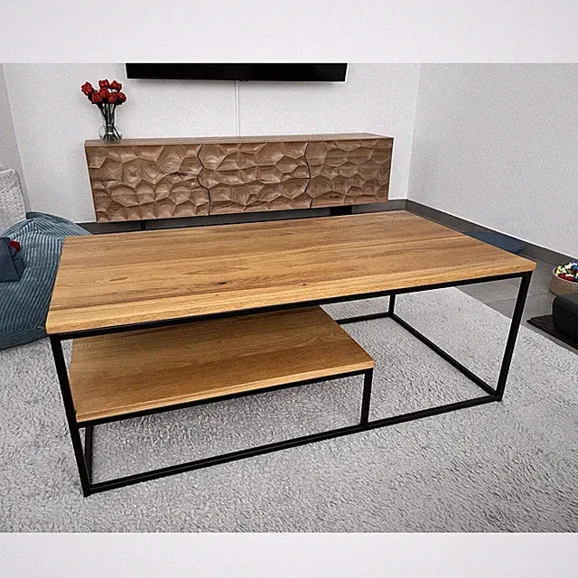 Couchtisch Eiche Massivholz Holz Eichenholz