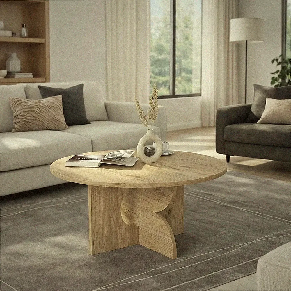 Couchtisch Enigma Ratan 75 cm Rund
