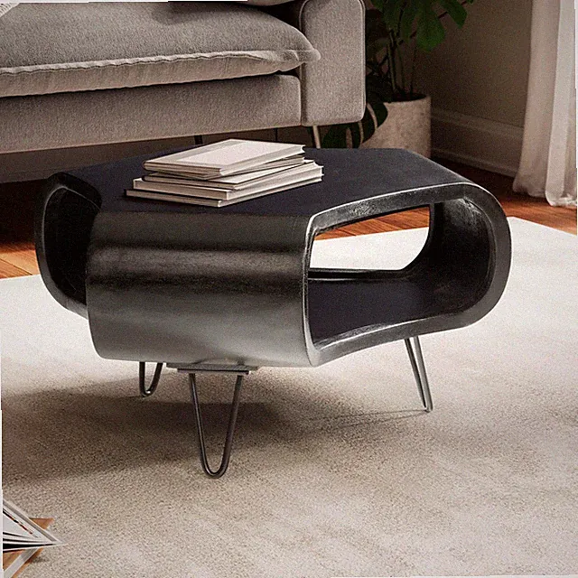 Couchtisch FineBuy Sofatisch Massivholz 60 cm Wohnzimmertisch Tisch Stauraum