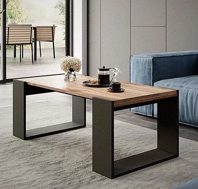 Couchtisch Goner Lofttisch Sofatisch Rechteckig Kaffeetisch Wohnzimmertisch M24