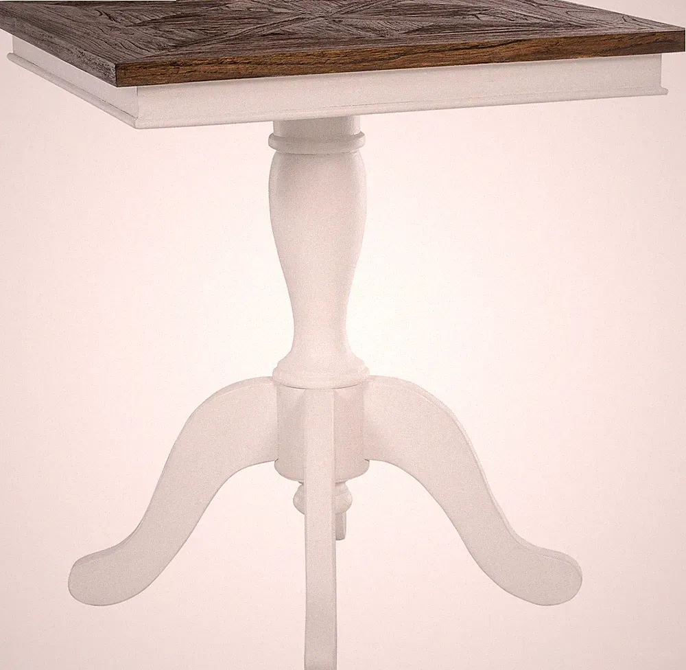 Couchtisch Grasby quadratisch 70 x 70 cm Holz Shabby Chic rustikal kompakt