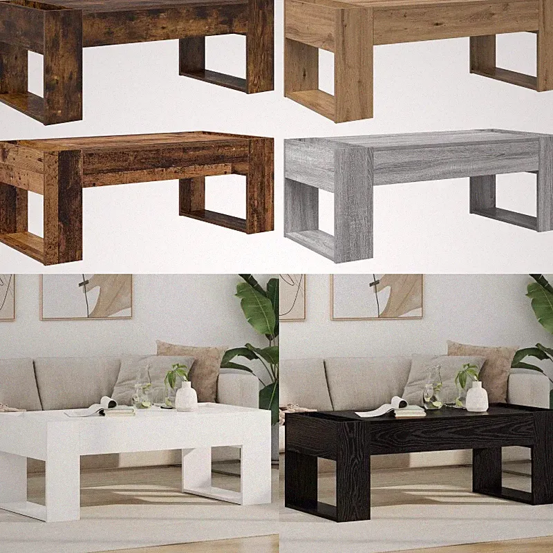Couchtisch Holzwerkstoff Wohnzimmertisch Moderner Akzenttisch Wohnmöbel 110cm