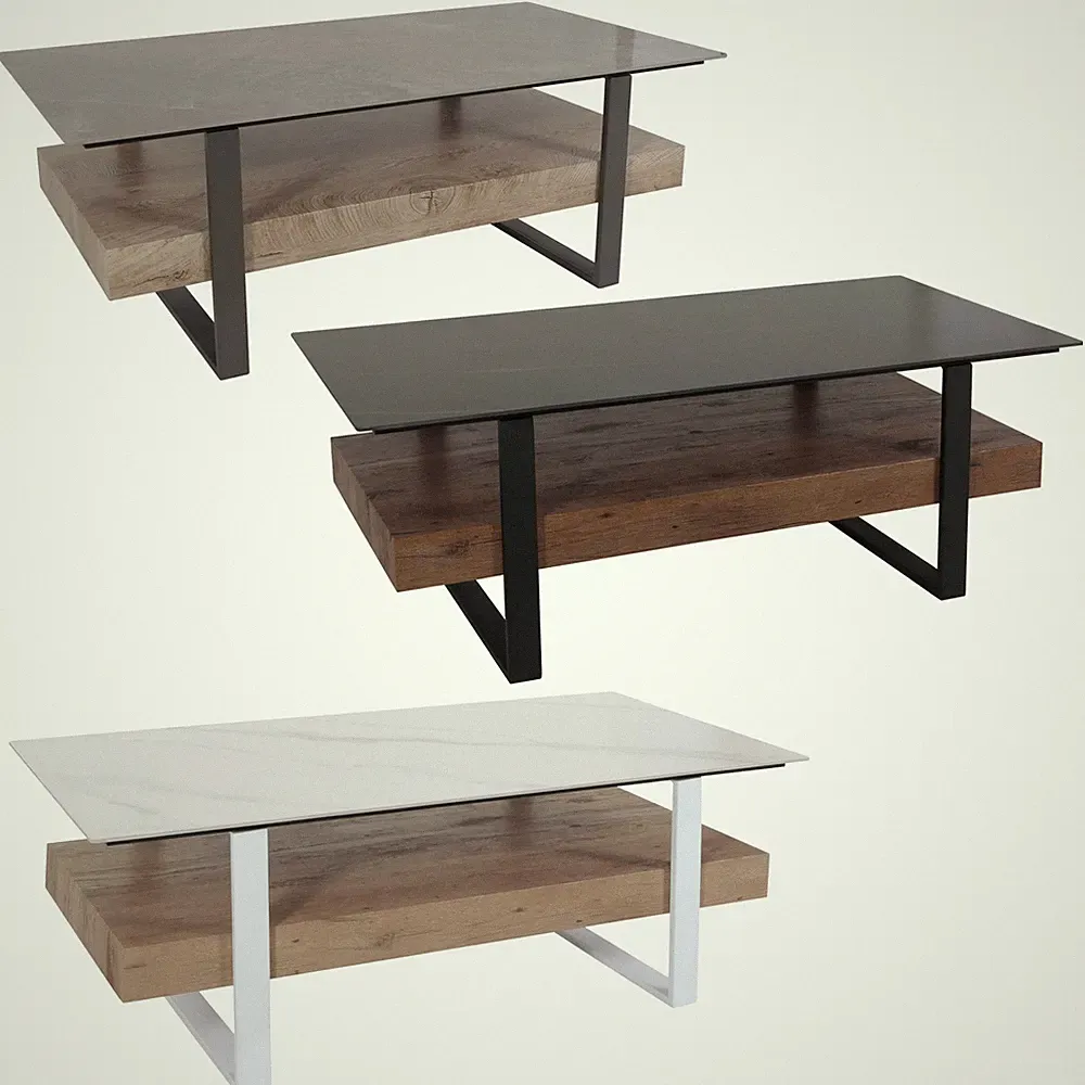 Couchtisch HWC-L88, Wohnzimmertisch Tisch, 43x120x60cm Sinterstein Marmor-Optik