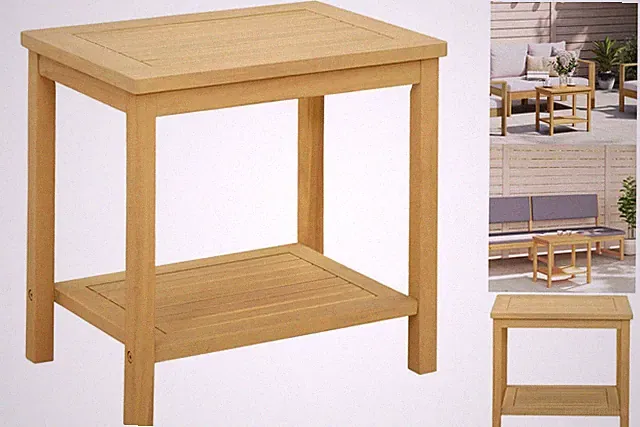 Couchtisch Kaffeetisch Beistelltisch Wohnzimmertisch ...l-Natur 50x35x45 Cm Mass
