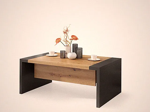 Couchtisch Kaffeetisch Carlo 110x70 cm ausklappbar bis 170 cm Multifunktional 05