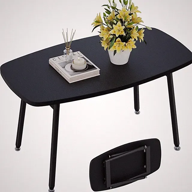 Couchtisch Klappbar Gartentisch Camping Tisch Balkontisch Outdoor klein schwarz