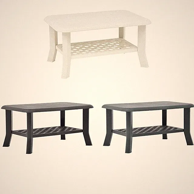 Couchtisch Kunststoff Beistelltisch Gartentisch Tisch mehrere Auswahl vidaXL