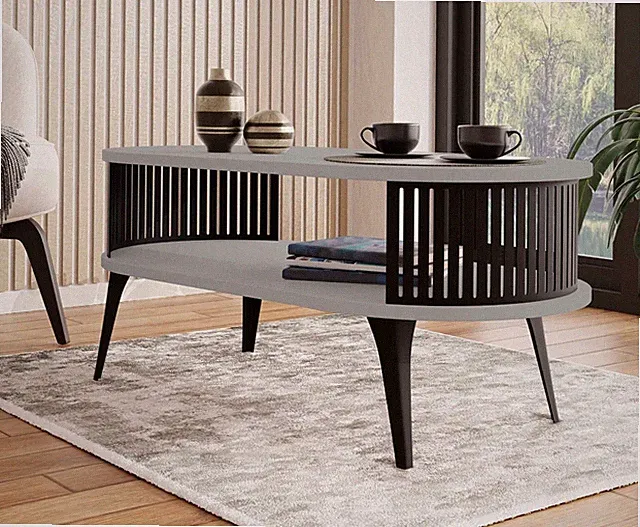 Couchtisch Liror oval Beistelltisch Kaffeetische Modern Design Sofatisch M24