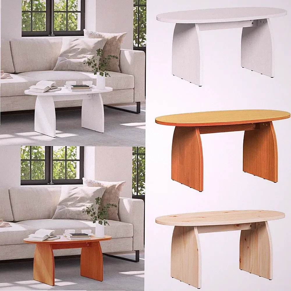 Couchtisch Massives Kiefernholz Wohnzimmertisch Rustikale Möbel Holz vidaXL
