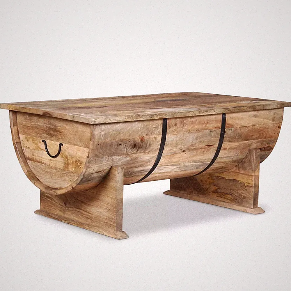Couchtisch Massivholz Mango 88x50x40 cm Beistelltisch Sofatisch Kaffeetisch