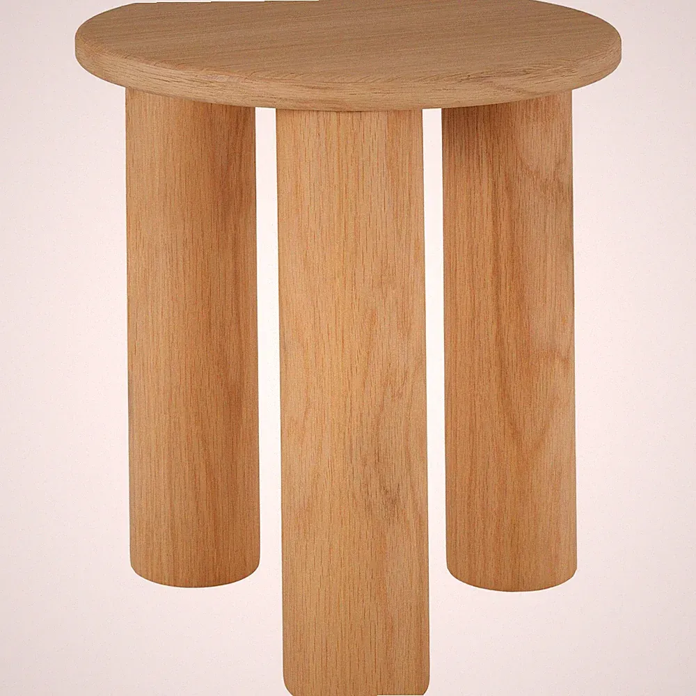 Couchtisch Massivholz rund Kaffeetisch Coffeetable Möbelstück Wohnzimmertisch