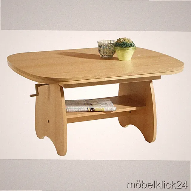 Couchtisch mit Ablageboden Funktionen und Dekor frei wählbar (CT0017 Conny)