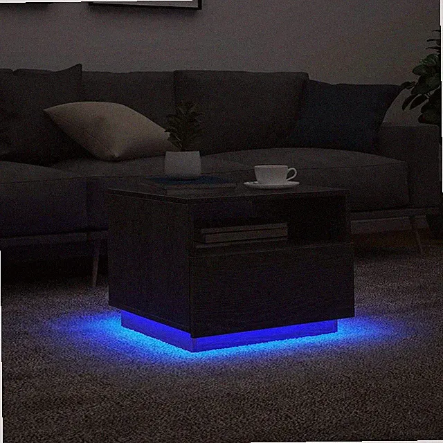 Couchtisch mit LED Beistelltisch Kaffeetisch Sofatisch Wohnzimmertisch vidaXL
