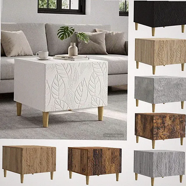 Couchtisch mit Schubladen mit Speicher Holzwerkstoff Wohnzimmertisch vidaXL