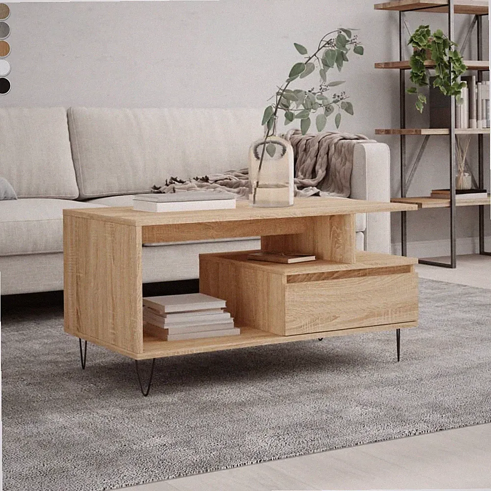 Couchtisch mit Stauraum Sofatisch Beistelltisch Kaffeetisch Wohnzimmermöbel Neu