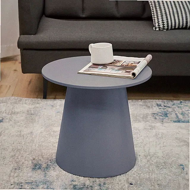 Couchtisch Nyd 40xØ44 cm Graublau [en.casa]