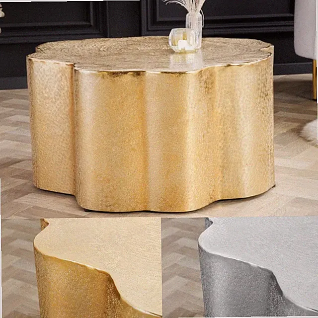 Couchtisch ORGANIC ORIENT - 75cm - FARBWAHL - Metall - Hammerschlag - handmade