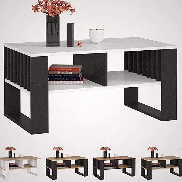 Couchtisch ROCKFORD 92 cm mit Fußrahmen B92xH53xT45 cm