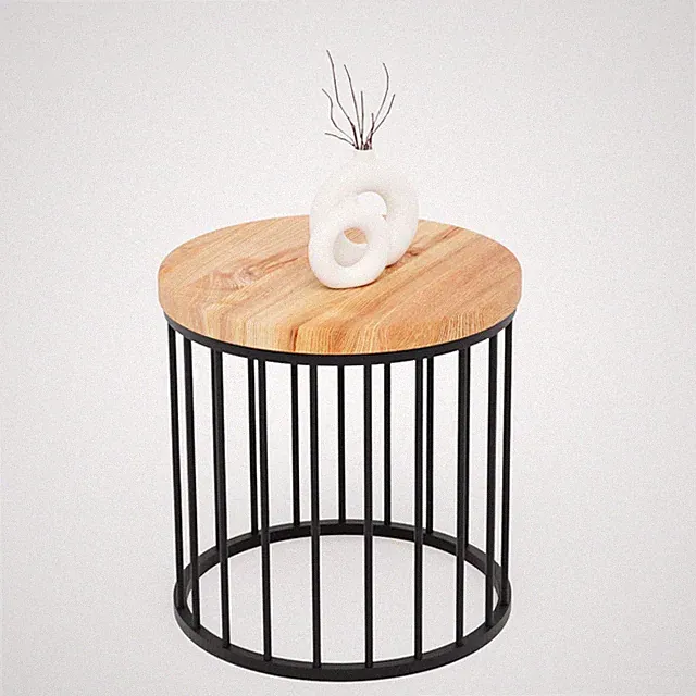 Couchtisch rund Holz Beistelltisch Sofatisch Wohnzimmertisch modern klein