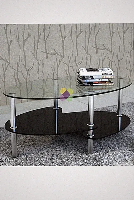 couchtisch rund schwarz metall wayfair glas