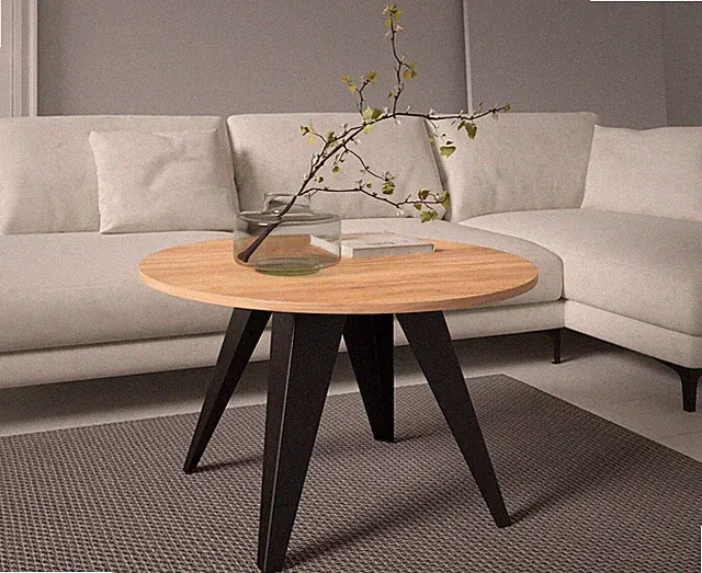 Couchtisch Sarged Sofatisch Metallsockel Beistelltisch Aufklappbar Kaffeetisch