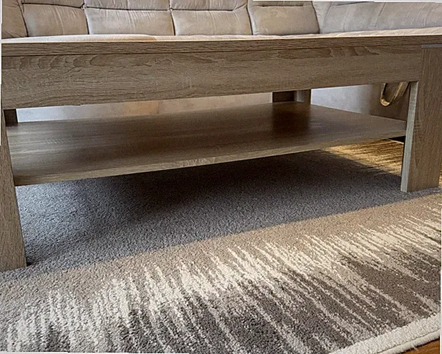 Couchtisch Sofatisch, B: 75,5cm x L: 120,5cm x H: 42cm