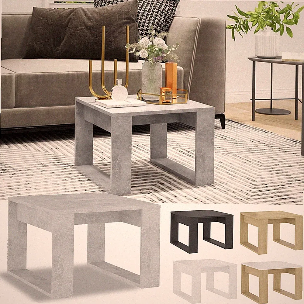 Couchtisch Sofatisch Kaffeetisch Beistelltisch Wohnzimmertisch 50x50x35 cm