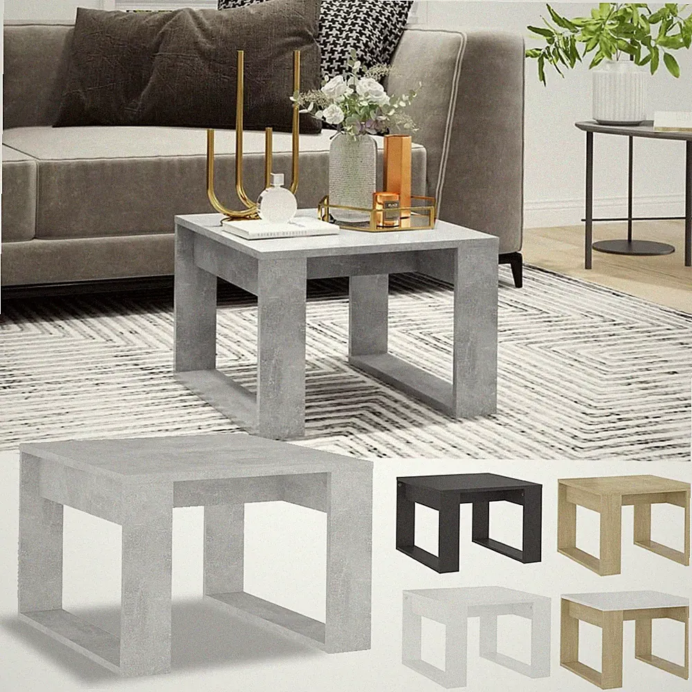 Couchtisch Sofatisch Kaffeetisch Beistelltisch Wohnzimmertisch 50x50x35 cm