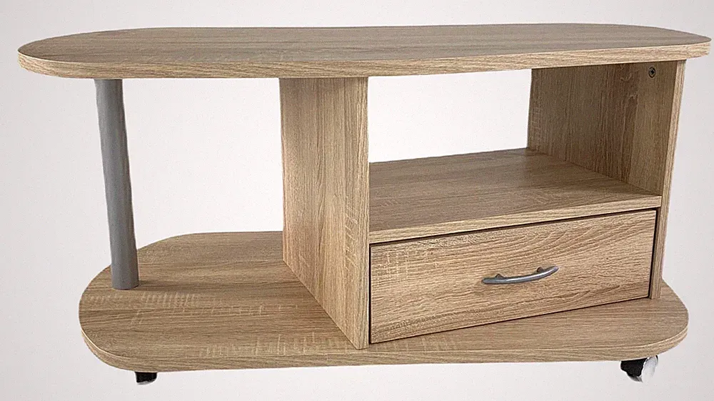 Couchtisch Sofatisch Kaffeetisch modern Schräge Lotta Sonoma eiche Sägerau NEU
