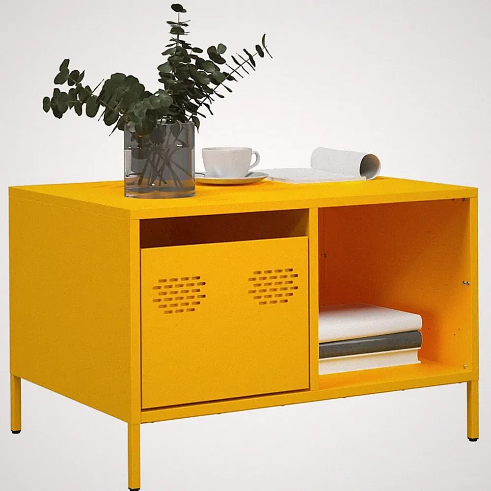 Couchtisch Stahl Wohnzimmertisch Akzenttisch Sofatisch Kaffeetisch Teetisch Neu