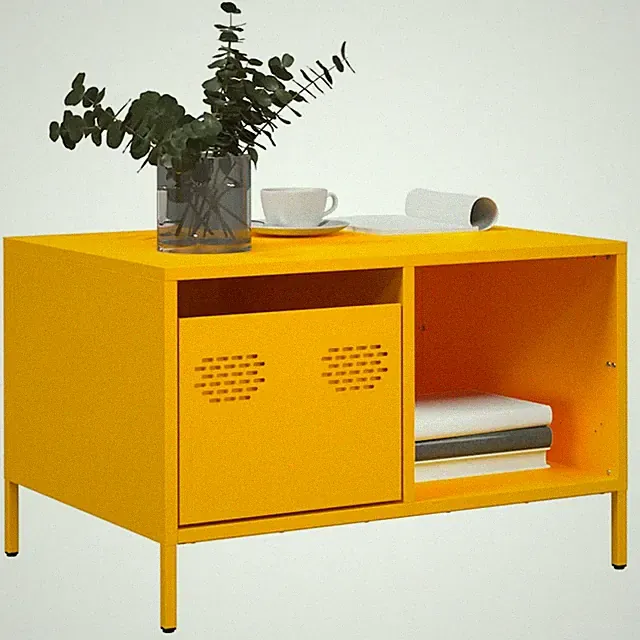 Couchtisch Stahl Wohnzimmertisch Akzenttisch Sofatisch Kaffeetisch Teetisch Neu