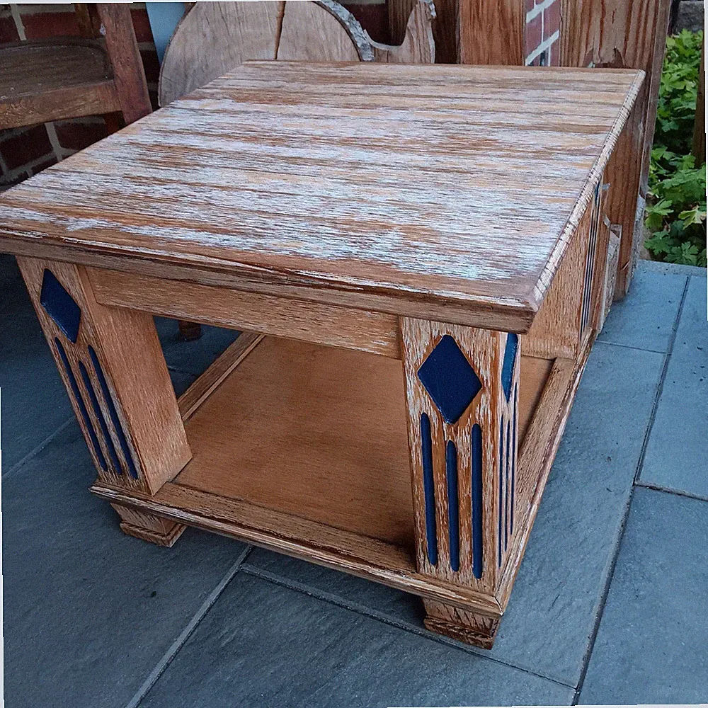 Couchtisch, Terrassentisch, ital. Pinie, shabby chic restaur, 55x 55 cm , 45 cm