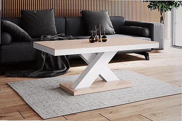 Couchtisch Tisch Wohnzimmertisch Holz Mega Designertisch Luxus Holztisch SEVILLA
