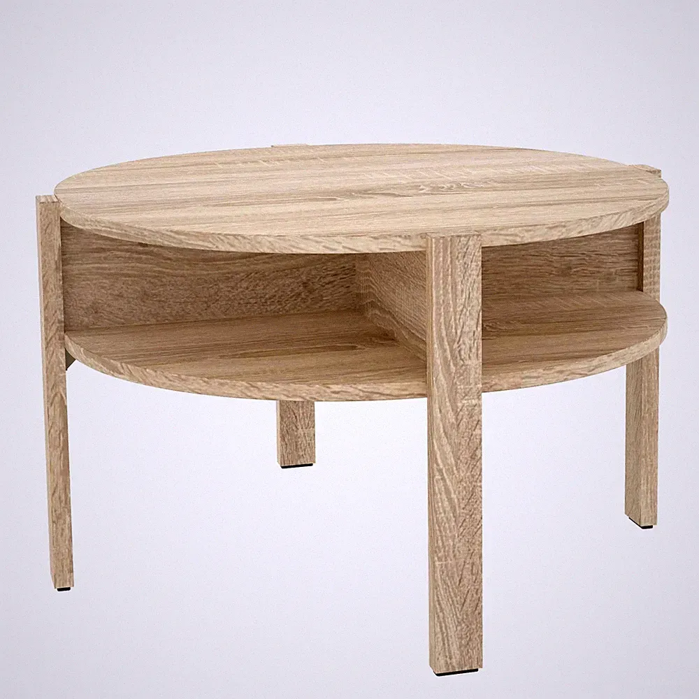 Couchtisch TOBAGO rund Optik Sonoma Eiche von Forte