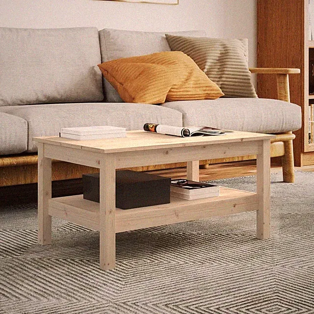 Couchtisch Wohnzimmer Beistelltisch Satztisch Nachttisch Tisch Massivholz Kiefer