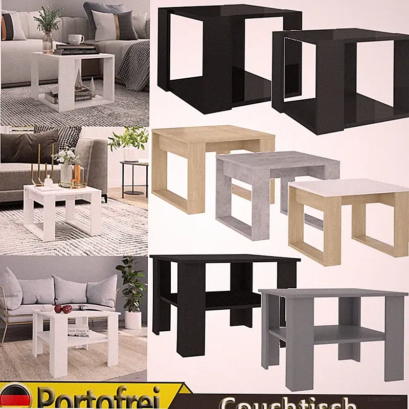 Couchtisch Wohnzimmertisch Beistelltisch Sofatisch Teetisch Kaffee 40/50/60cm