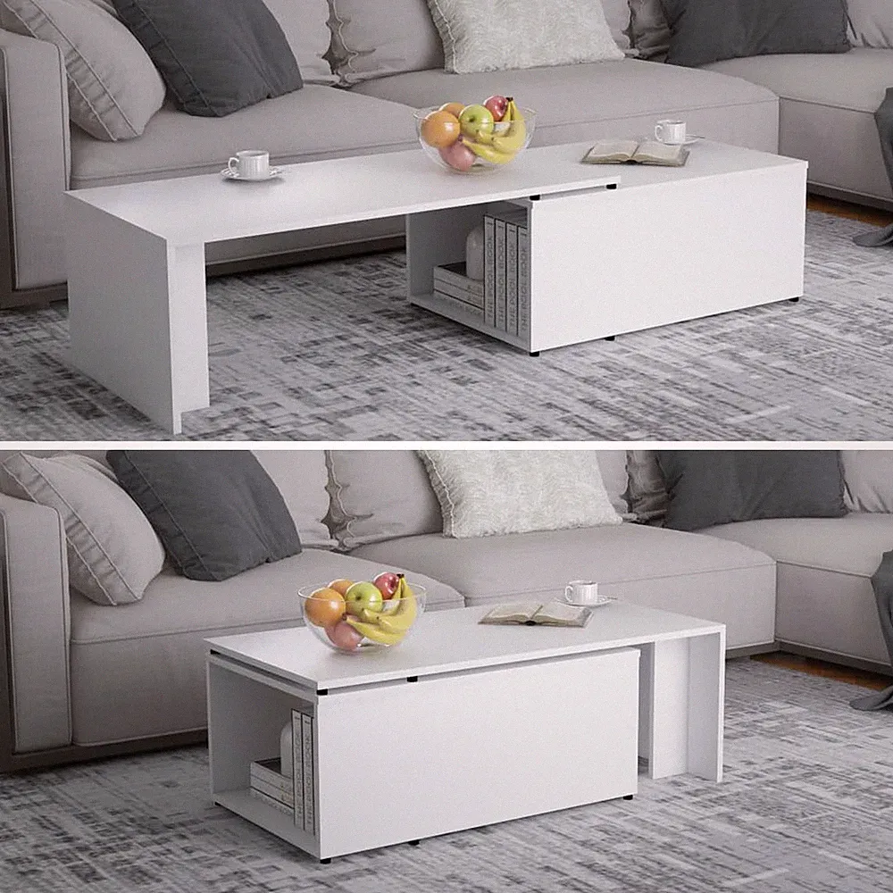 Couchtisch Wohnzimmertisch Beistelltisch Sofatish Holzwerkstoff 150x50x35 cm