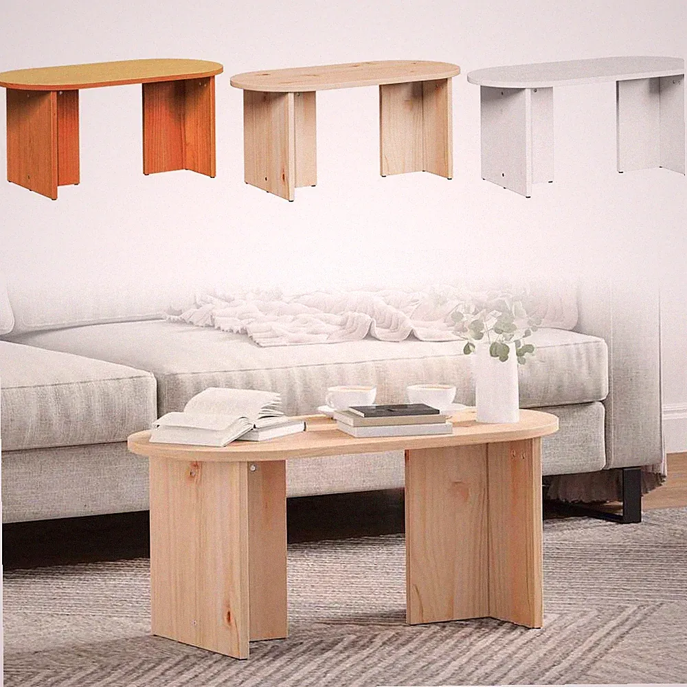 Couchtisch Wohnzimmertisch Sofatisch Kaffeetisch 80x39,5x35 cm Massivholz Kiefer